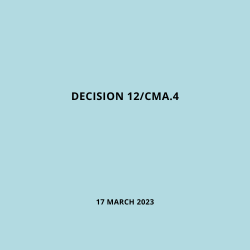 Decision 12/CMA.4 Santiago network for averting, minimizing and addressing loss and damage associated with the adverse effects of climate change under the Warsaw International Mechanism for Loss and Damage associated with Climate Change Impacts