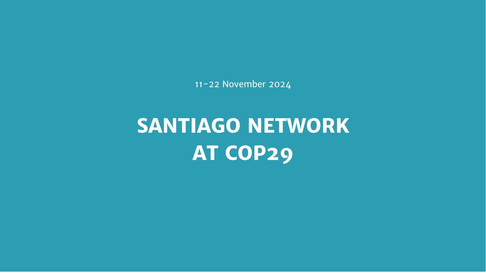 Santiago network at COP29 Event Image